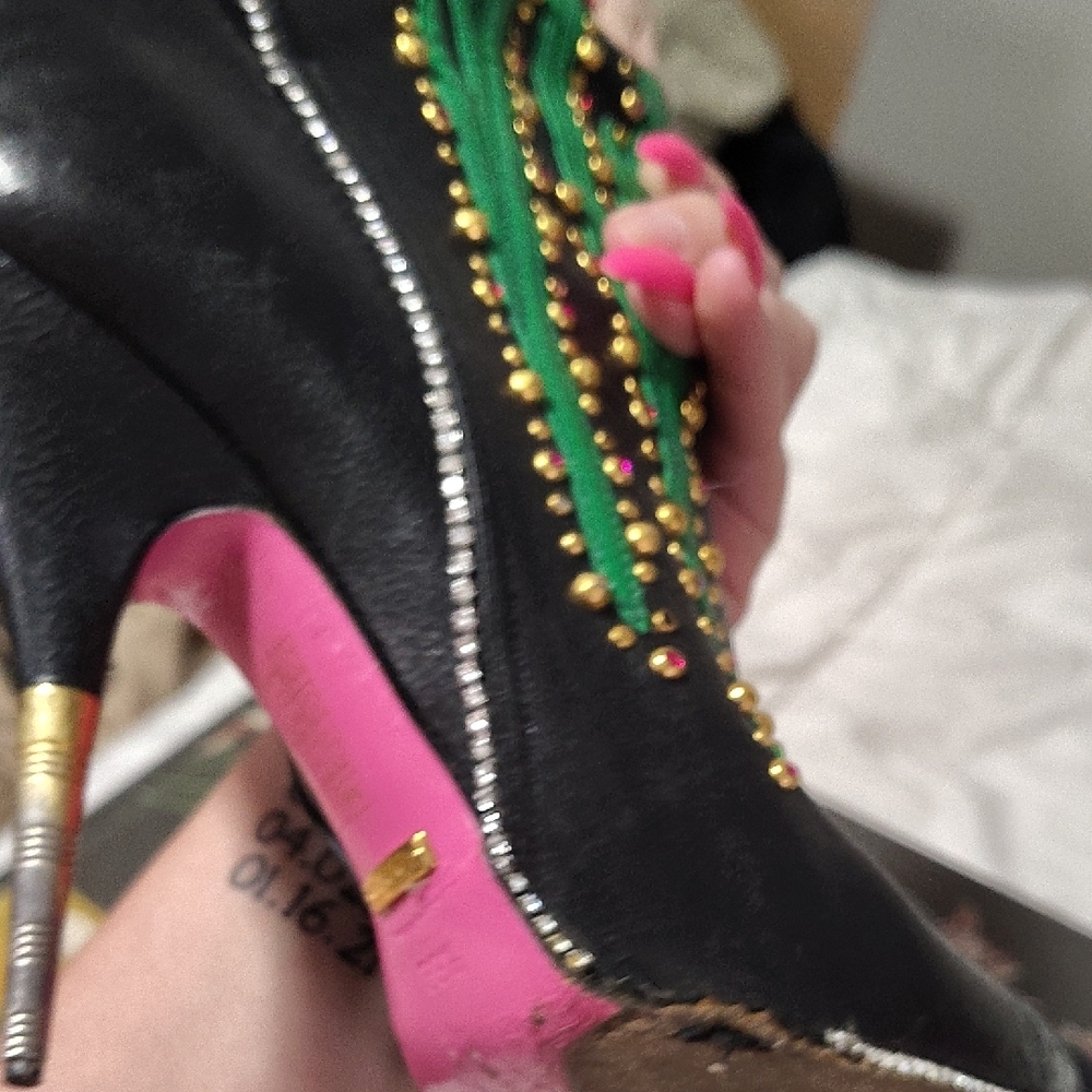 Gucci Floral Coffee Boots - Picture 5 of 10